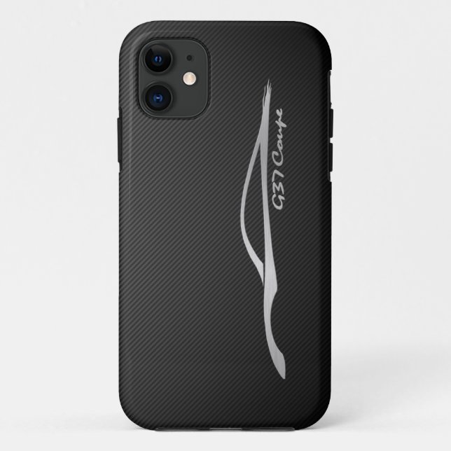 Coques Case-Mate iPhone DES Coupé-G37 de Silber-Silhouette-Logo (Dos)