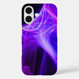 COQUE POUR iPhone 16 DES ÉPAULES FRACTALES EN ROSE BLEU PURPLE
