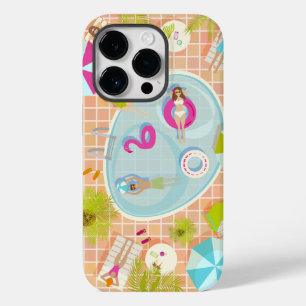 Coque Pour iPhone 14 Pro Des filles et des garçons du bikini jouant au jeu