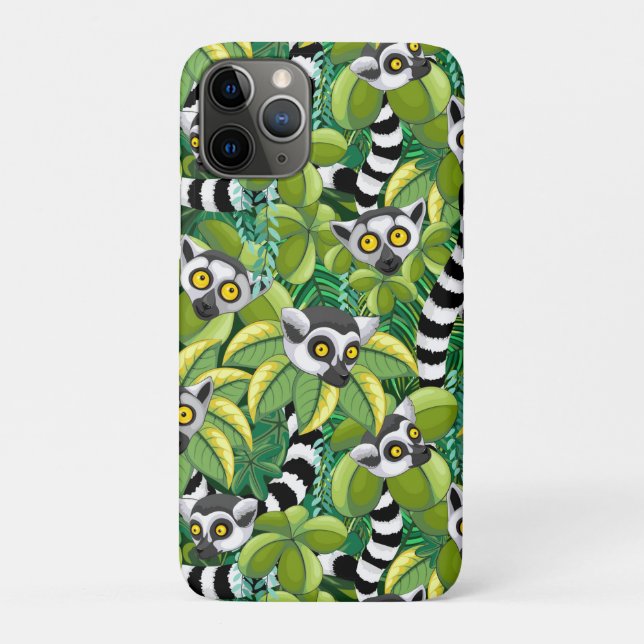 Coques Case-Mate iPhone Des lémuriens de Madagascar dans la jungle exotiqu (Dos)