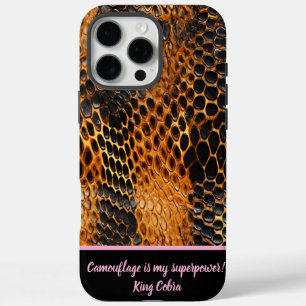 Coques iPhone 16 Pro Max Des peaux de serpent colorées montrent l'art de la