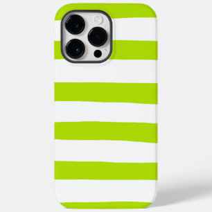 Coque Pour Pour iPhone 14 Pro Max Des rayures inégales dans la chaux Vert et Blanc