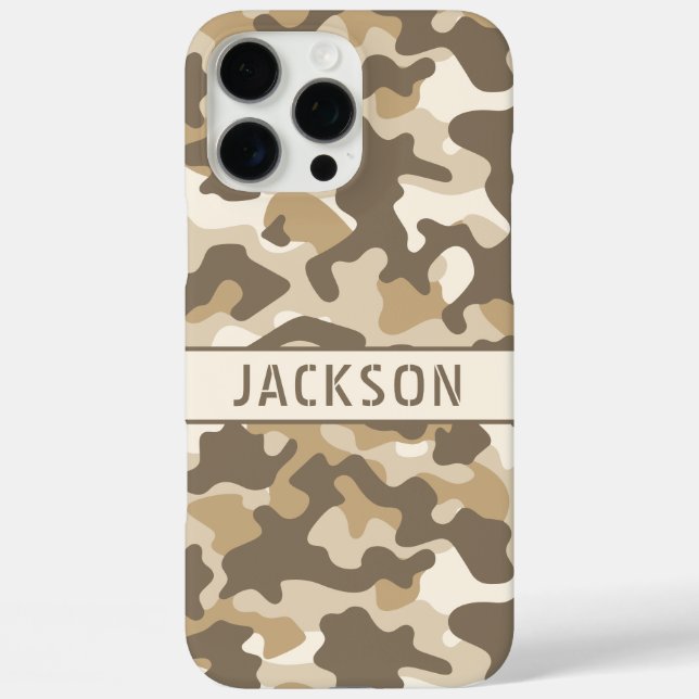 Coques Case-Mate iPhone Desert Camouflage Personalized (Verso)