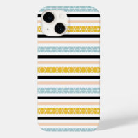 Design à la mode Géométrique Blanc Noir Jaune Band