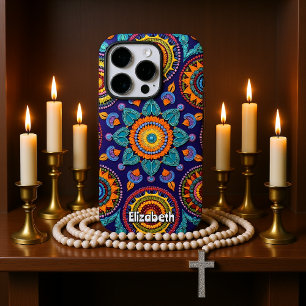 Coques iPhone 16 Pro Design Abstrait coloré et coloré