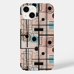 Coque Pour iPhone 14 Design abstrait moderne, lignes dynamiques Lancer 