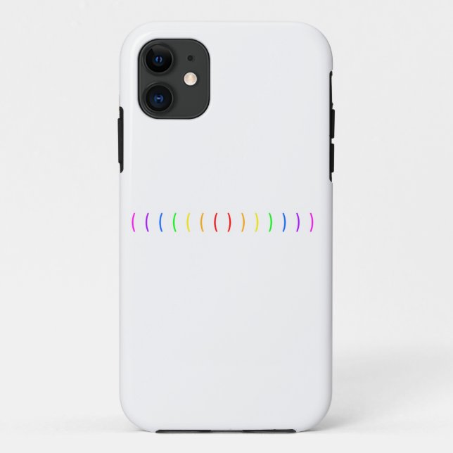 Coques Case-Mate iPhone Design arc-en-ciel minimal (Dos)
