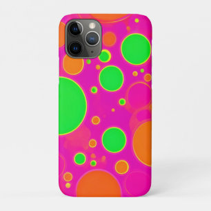 Case-Mate iPhone Case Design circulaire néon rose et vert rétro