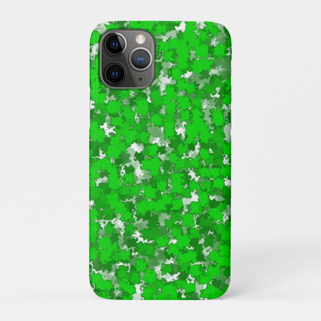 Coques Case-Mate iPhone Design d'art Abstrait Foliage vert (Dos)