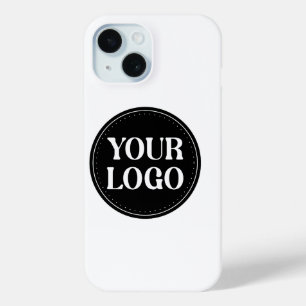 Coque Pour iPhone 15 Design de code QR noir élégant   Marque élégante