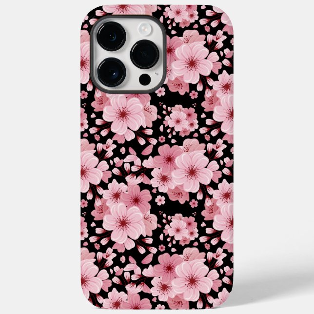 Coques Case-Mate iPhone Design de motifs floraux Cherry Blossom (Verso)