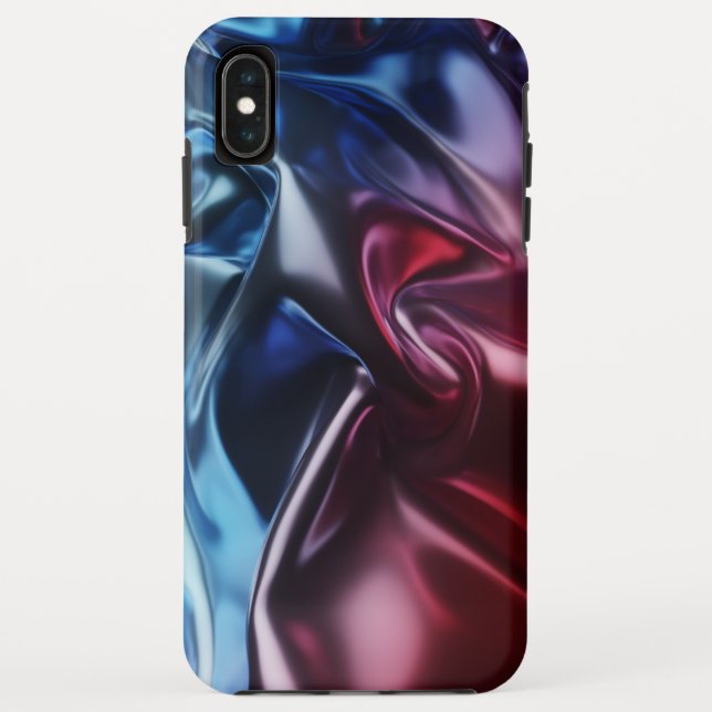 Coques Case-Mate iPhone Design de tissu métallique ondulé (Dos)