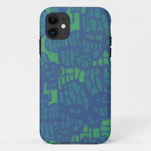 Case-Mate iPhone Case Design élégant Bleu et Vert Bulles Abstraites Desi