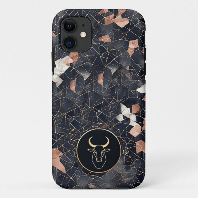 Coques Case-Mate iPhone Design élégant des signes Zodiac Taurus (Dos)