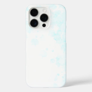 Coques iPhone 16 Pro Design élégant en bleu clair et blanc
