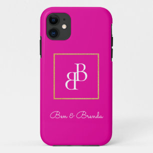 Case-Mate iPhone Case Design élégant en monogrammes blancs