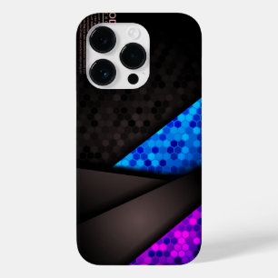 Coque Pour iPhone 14 Pro Design élégant en noir bleu