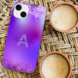 Coque Pour iPhone 14 Design élégant Violet violet violet violet moderne