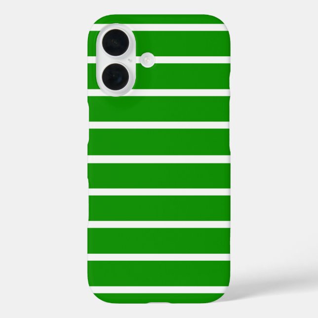 Coques Case-Mate iPhone Design en Grandes Vertes et Blanches (Verso)