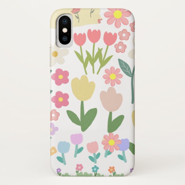 Coques Case-Mate iPhone Design floral élégant (Dos)