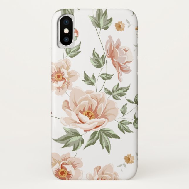 Coques Case-Mate iPhone Design floral élégant (Dos)