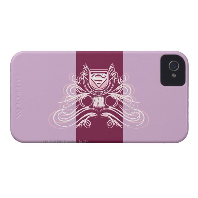 Coques Case-Mate iPhone Design florissant Supergirl (Dos Horizontal)