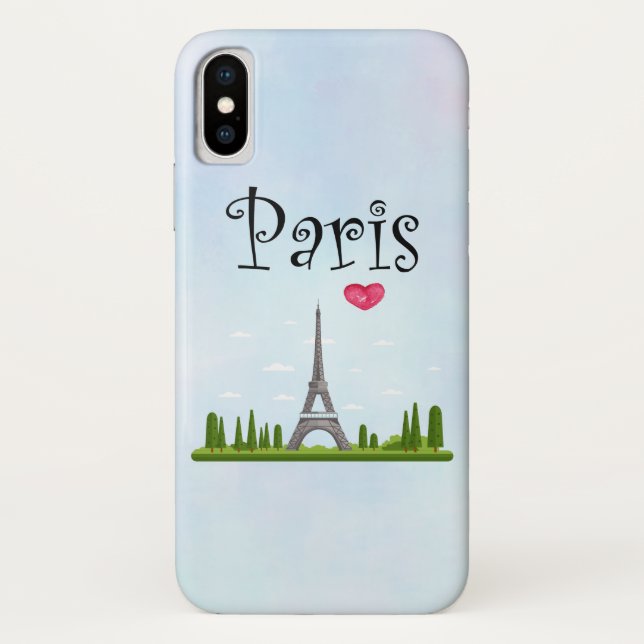 Coques Case-Mate iPhone Design français - Tour Eiffel à Paris (Dos)