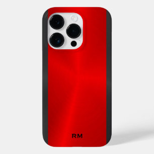Coque Pour iPhone 14 Pro Design géométrique rouge et noir