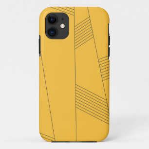 Case-Mate iPhone Case Design graphique abstrait simple, jaune et moderne