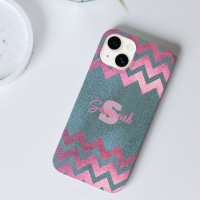 Design Moderne Chic Chevron Rose Et Or