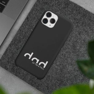 Case-Mate iPhone Case Design moderne simple père avec enfants Noms enfan
