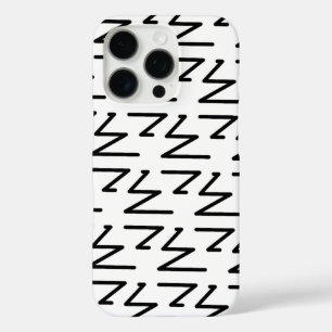 Coques iPhone 16 Pro Design Motif artistique en noir et blanc