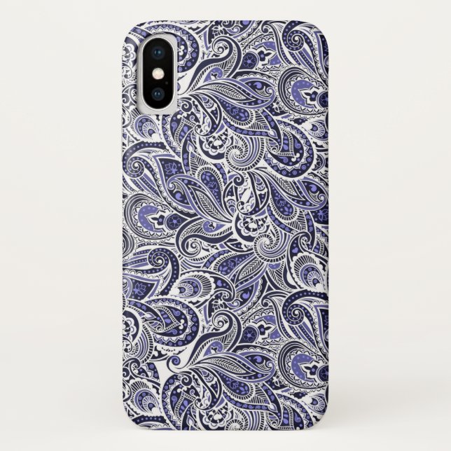 Coques Case-Mate iPhone Design motif bleu pâle (Dos)