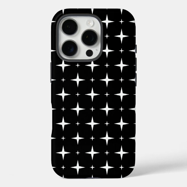 Coques Case-Mate iPhone Design Motif chic en noir et blanc (Verso)