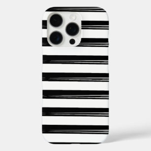 Coques iPhone 16 Pro Design Motif élégant en noir et blanc