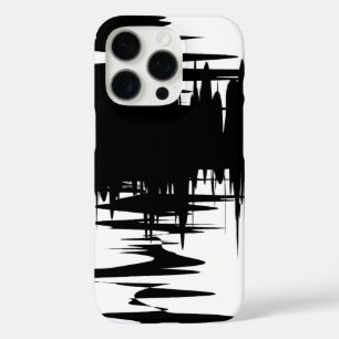 Coques iPhone 16 Pro Design Motif élégant en noir et blanc
