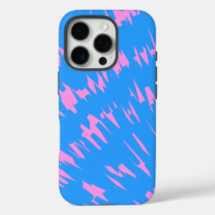 Coques iPhone 16 Pro Design motif en bleu et rose