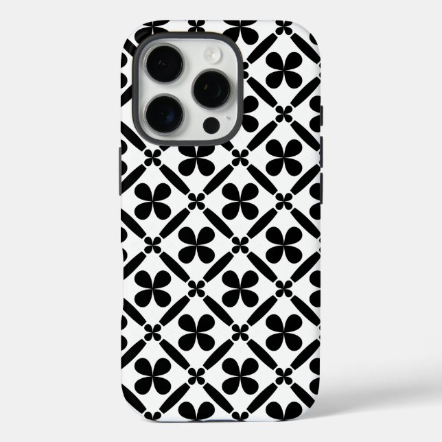 Coques Case-Mate iPhone Design motif en noir et blanc (Verso)