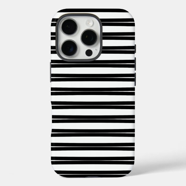 Coques Case-Mate iPhone Design motif en noir et blanc (Verso)
