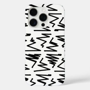 Coques iPhone 16 Pro Design Motif moderne en noir et blanc