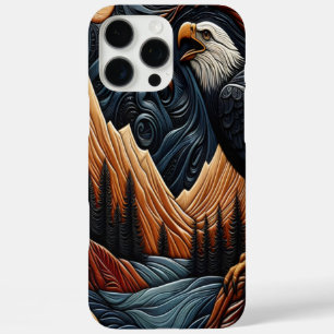 Coques iPhone 16 Pro Max Design naturel de l'aigle en cuir