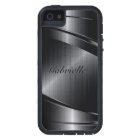 Design noir brillant Revêtement en aluminium bross