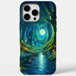 Coques iPhone 16 Pro Max Design paysage serein éclairé