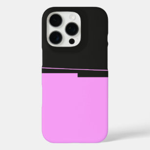Coques iPhone 16 Pro Design simple en gris foncé et rose