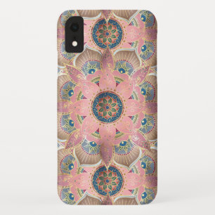 Case-Mate iPhone Case Design tendance métal or et rose Mandala