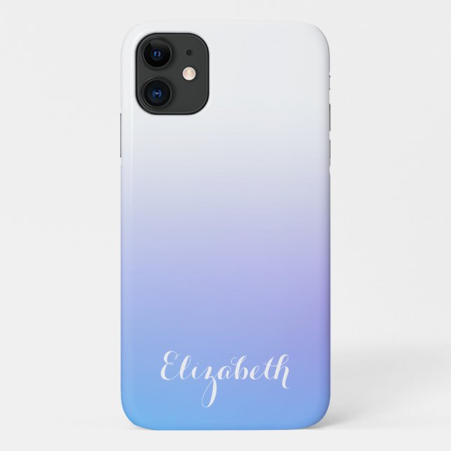Coques Case-Mate iPhone Design violet et bleu foncé (Dos)