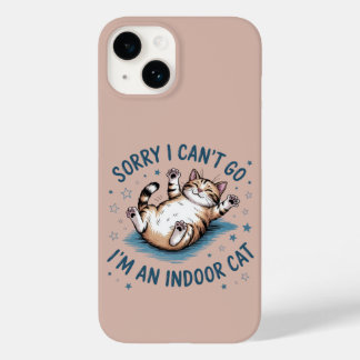 Coque Pour iPhone 14 "Désolé, je ne peux pas y aller, je suis un chat d