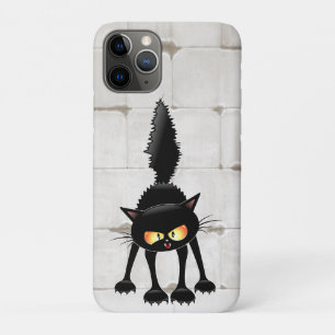 Case-Mate iPhone Case Dessin animé de chat noir drôle et féroce 