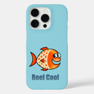 Coques iPhone 16 Pro Dessin animé de poisson drôle jeu de mots océan
