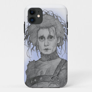Coque iPhone 11 dessin artistique edward mains de ciseaux